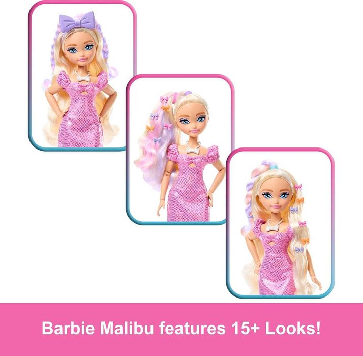 Barbie Dream Ready Malibu besties Барбі Малібу Мій ранок краси зачіска