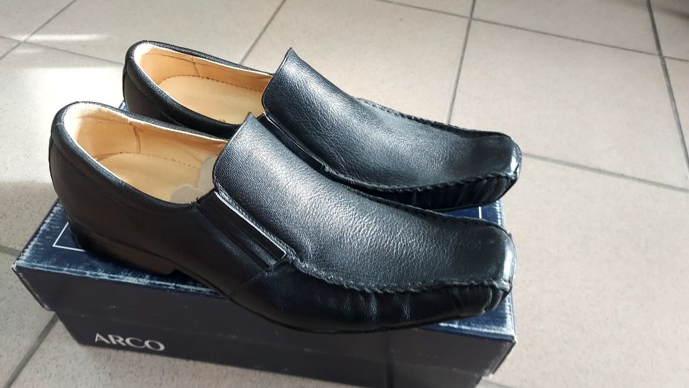 Półbuty męskie/mokasyny rozmiar 45 Arco skóra naturalna