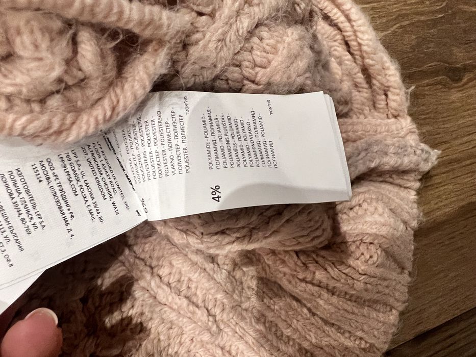 Reserved Zara sweter z frędzlami pudrowy róż must have S 199zl!
