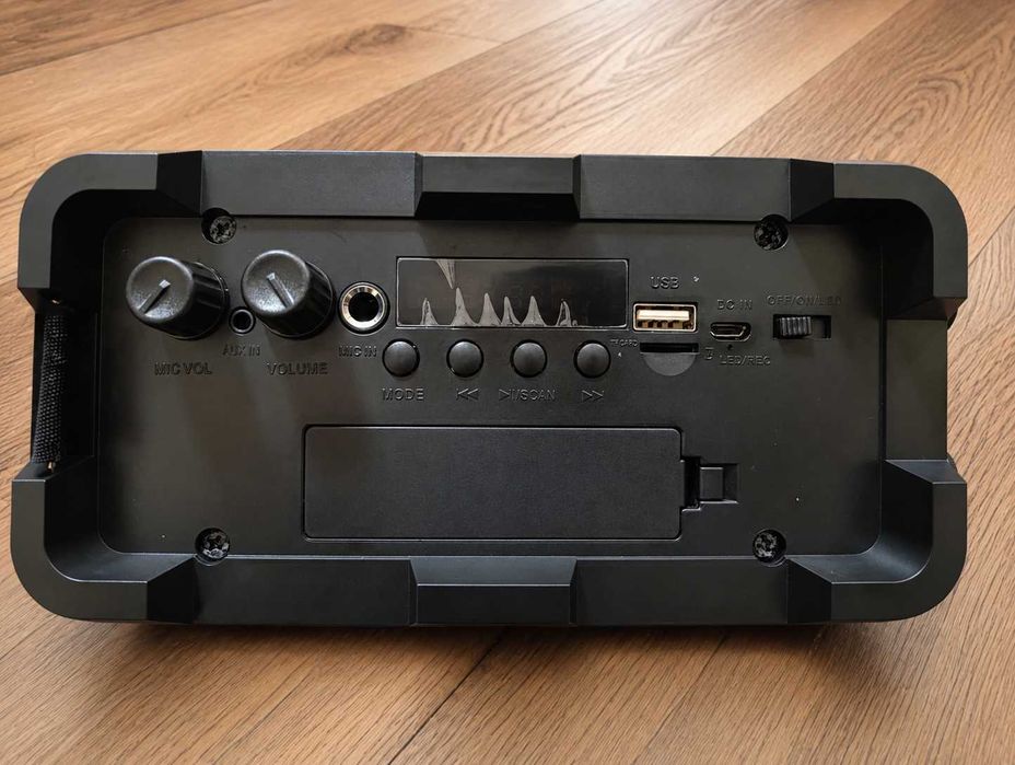 Coluna bluetooth karaoke portátil nova