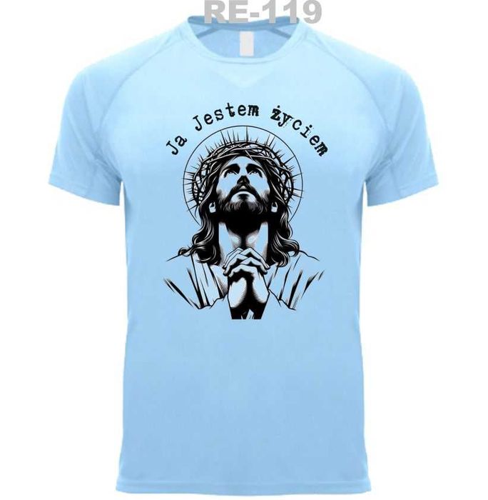 Koszulka męska z Jezusem t-shirt męski rozm. XL