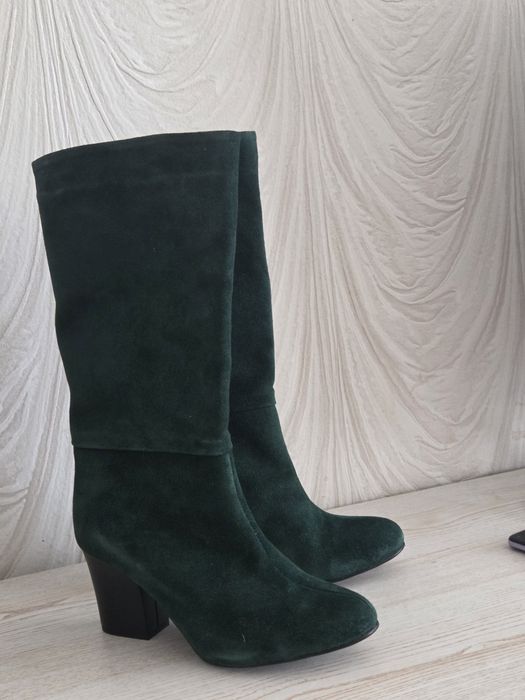 Замшеві  натуральні чобітки