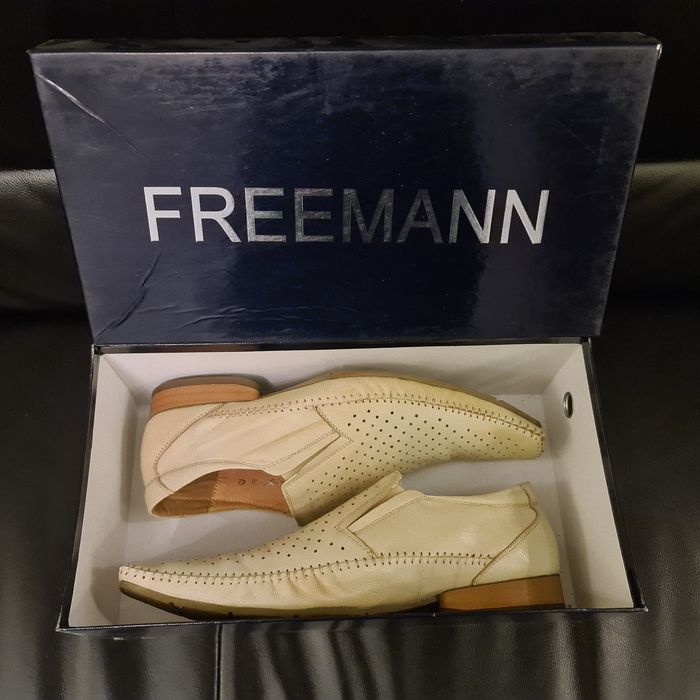 Buty skórzane włoskiej marki FREEMANN - NOWE