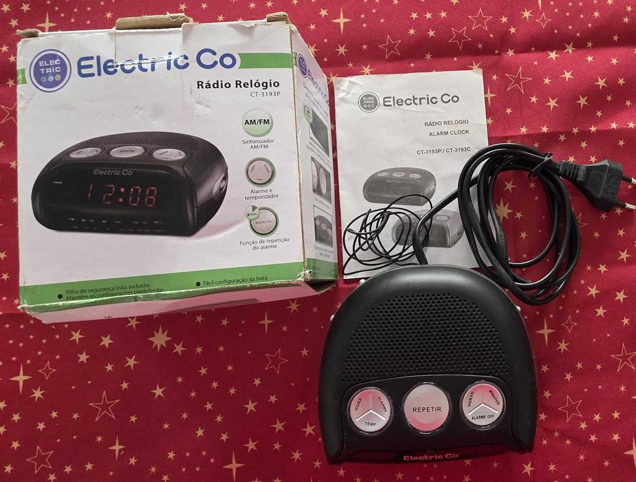 Rádio Relógio Despertador Digital Electric Co, por estrear