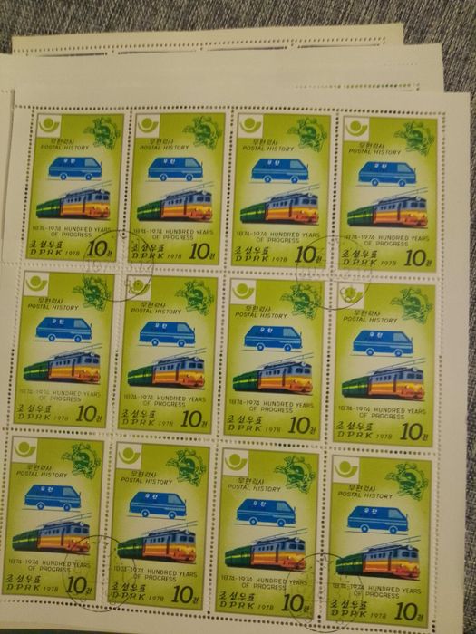 Piękne znaczki w arkuszach