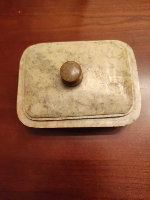 Caixa joias em pedra natural (alabastro)