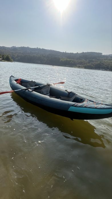 Caiaque 3 pessoas pesca ou lazer canoa