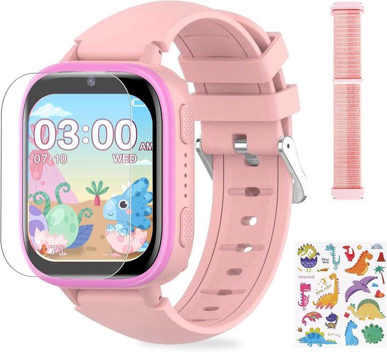 OKYUK smartwatch dla dzieci telefon aparat gry budzik audiobooki SIM
