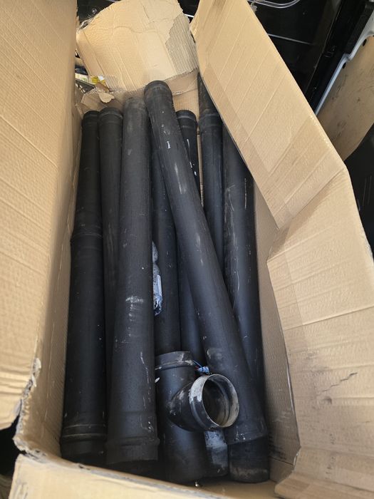 Komin stalowy FI80 / 9 metrow / pellet / kominek
