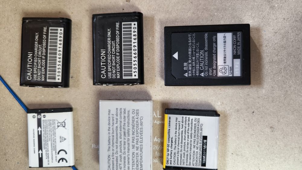 Baterias máquina fotográfica Nikon Canon Sony Samsung Olympus Fujifilm