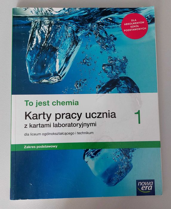 To jest chemia 1, karty Pracy Ucznia, nowa Era