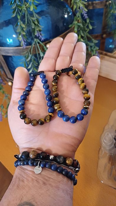 Pulseira Masculina Pedras Naturais- Pulseiras Me4You