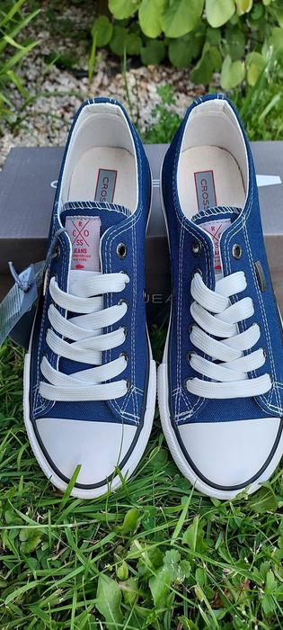 Trampki granatowe damskie Cross Jeans.Nowe.