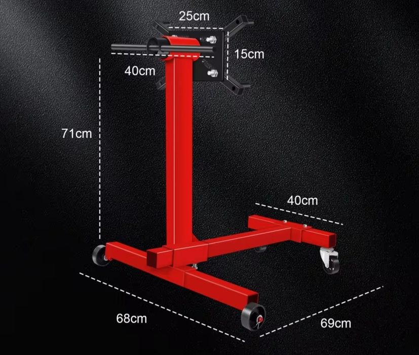 Suporte / Cavalete para Motor Oficina Mecânica – Até 450kg (Novo)