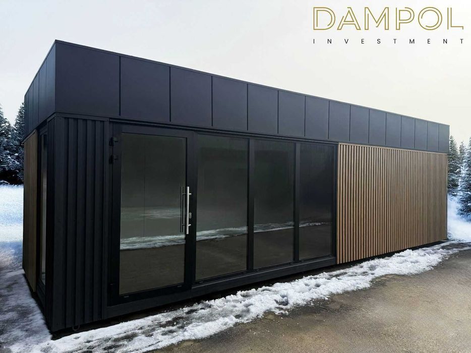 GOTOWY pawilon kontener 900x300 9x3 biurowy handlowy usługowy