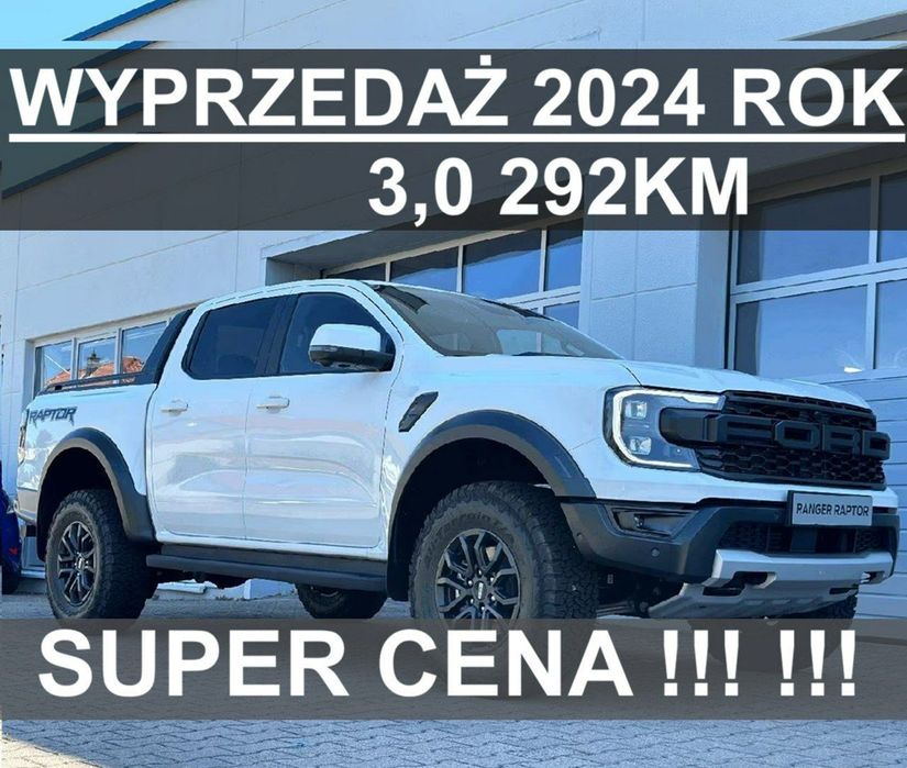 Ford Ranger Raptor Wyprzedaż 2024 Super Niska Cena 3,0 262KM Od reki ! Szybki odbiór!