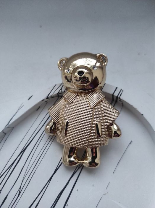 Ексклюзивна брошка ведмедик дівчинка Max mara з маркуванням
