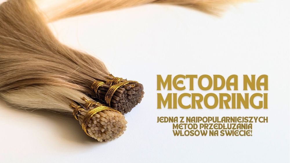 MICRORINGI Włosy naturalne 51 cm 100 szt