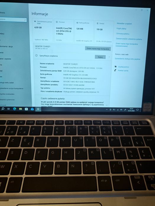 HP Elite x2 1012 4gb i 120