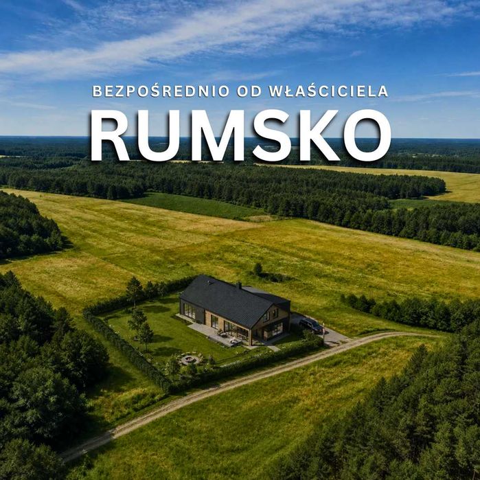 Działka budowlana 500 m2 Rumsko dostęp do drogi, gwarancja wodociagu