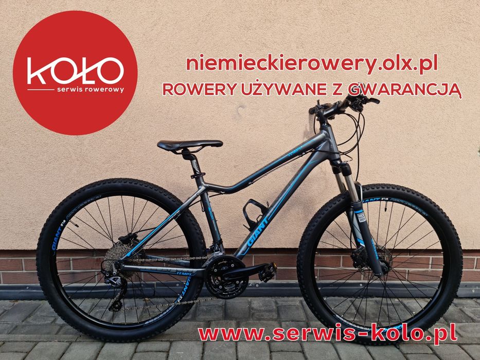Rower górski MTB GIANT koła 27,5 SHIMANO SLX aluminium rockshox