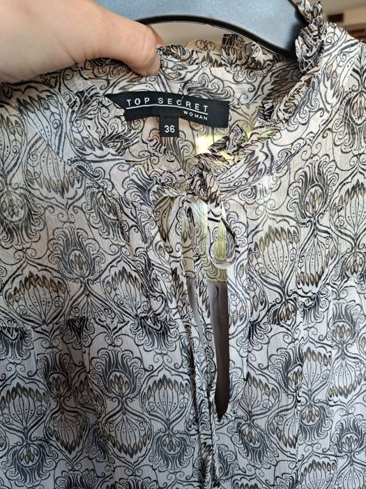 Sukienka szara, wzory , S , top Secret