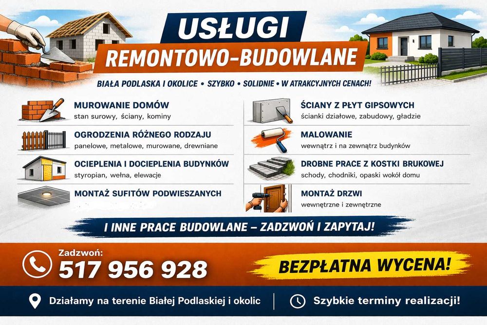 Usługi Remontowo-BUDOWLANE