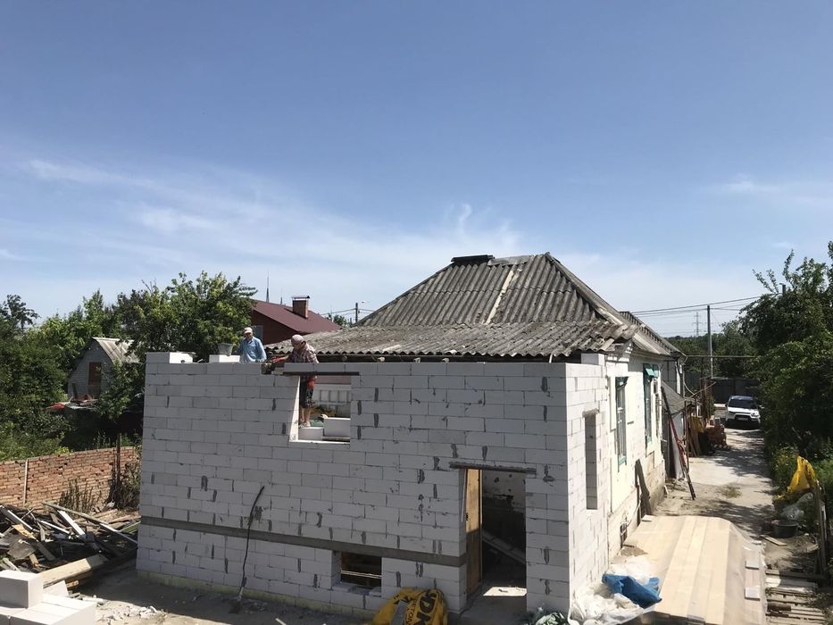 Строительные услуги, Бетонирование, Кровля, Кладка газобетона