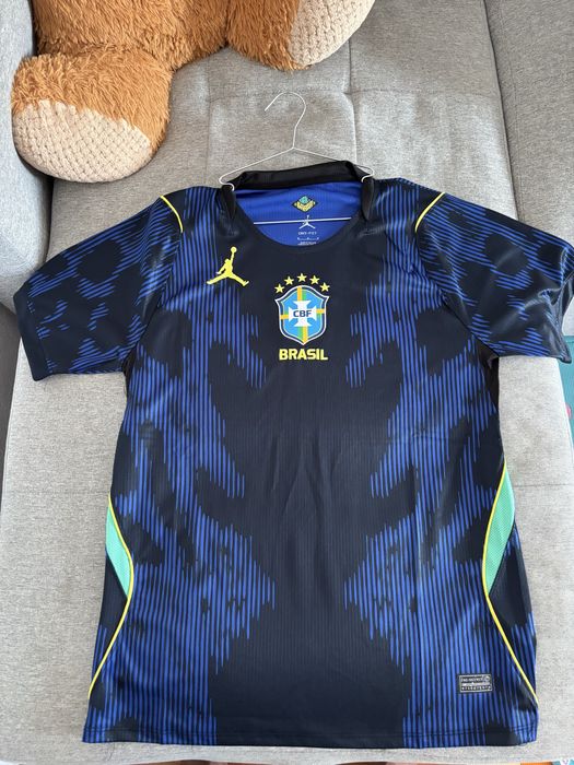 Camisa Brasil CBF Jordan Azul Tam L