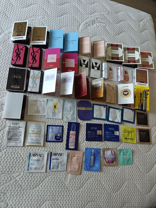 Zestaw perfum kosmetyków Dior Yves Saint Laurent Valentino  Dolce Gabbana Hermes Giorgio Armani Jean Paul Gaultier Paco Rabanne Gucci Valentino Kiehls