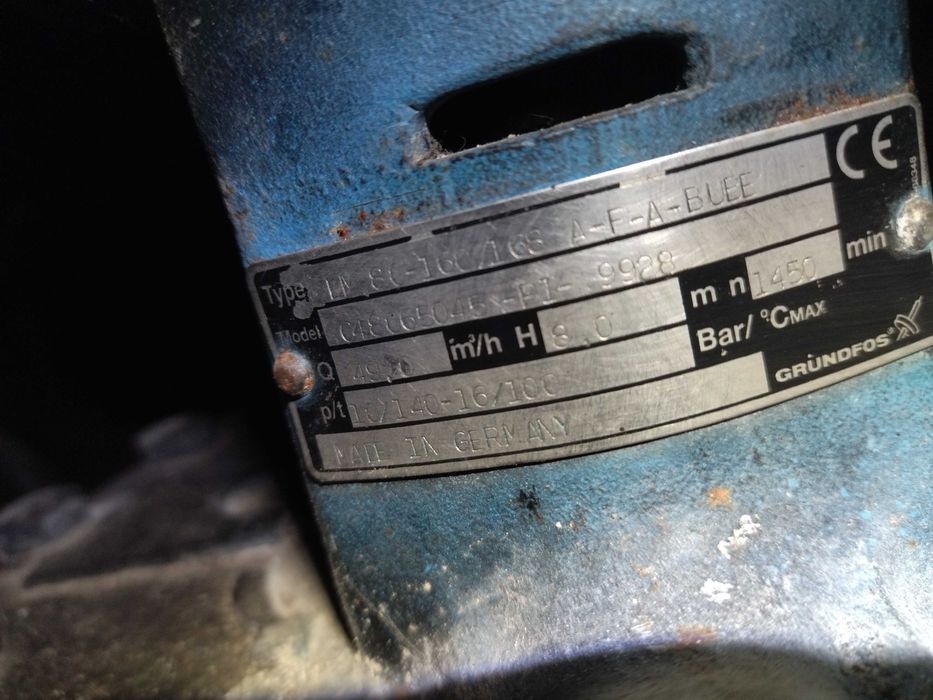 Pompa obiegowa grundfos LM 80-160/168 A-F-A-BUEE