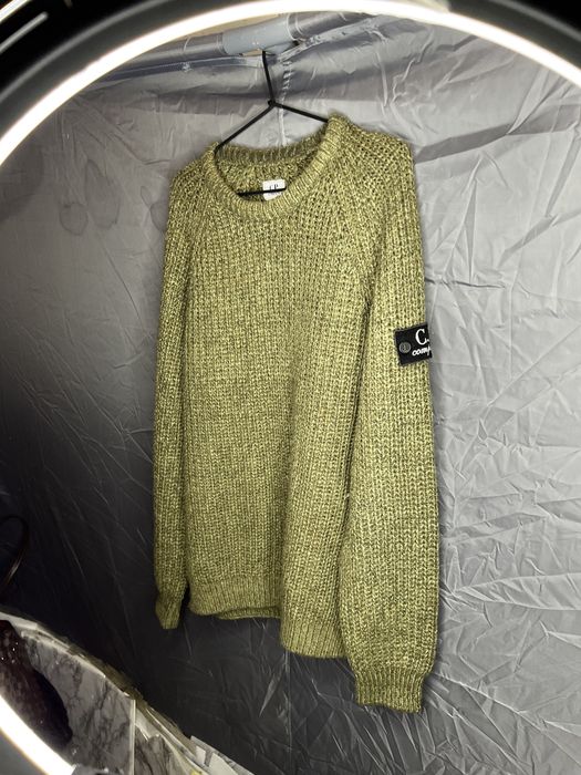 Вязаный свитер CP Company винтаж с патчем XL