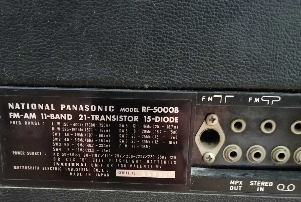 Rádio Panasonic National RF5000B