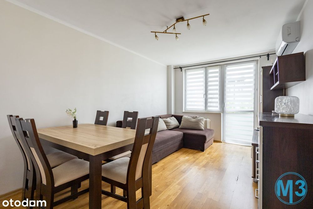 Klimatyzacja, balkon i wyposażenie. Blisko szkoły i przedszkola!