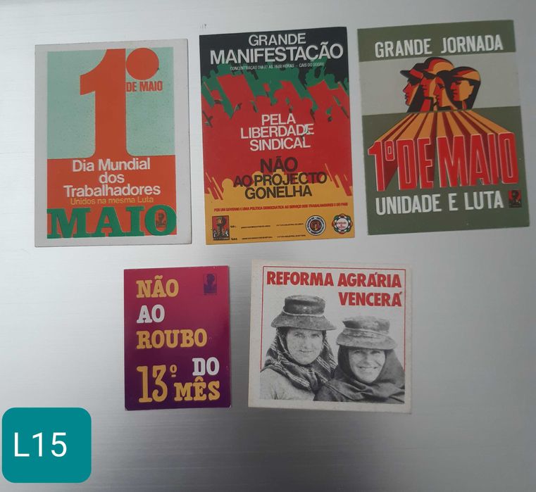 Autocolantes antigos de natureza Política