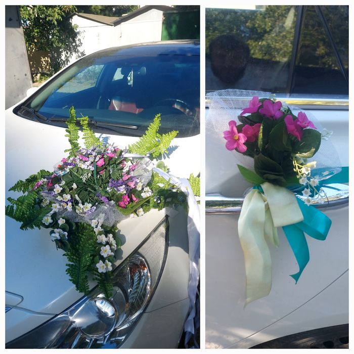Свадебные украшения для авто