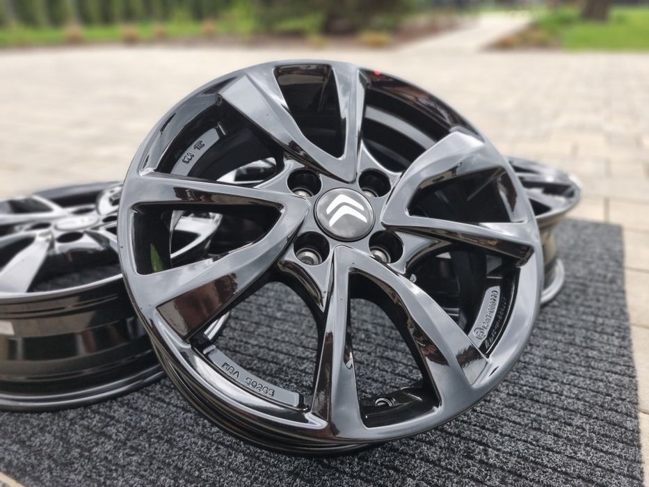 Citroen C1 15" felgi alumniowe 4x100 alufelgi czarny połysk