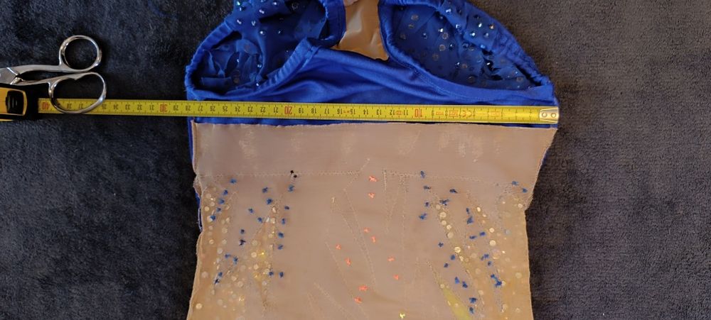 купальник для  гімнастики + камінці,на 118-126 зріст.