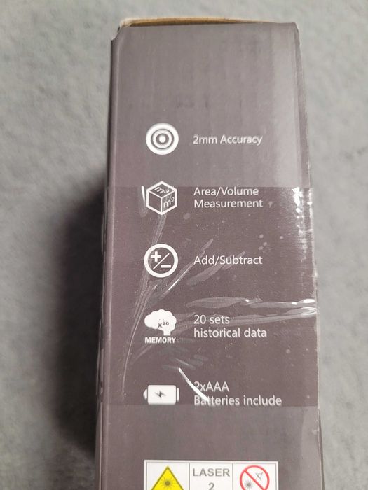 Dalmierz laserowy 50M, cyfrowy dalmierz laserowy RockSeed z 2 poziomic