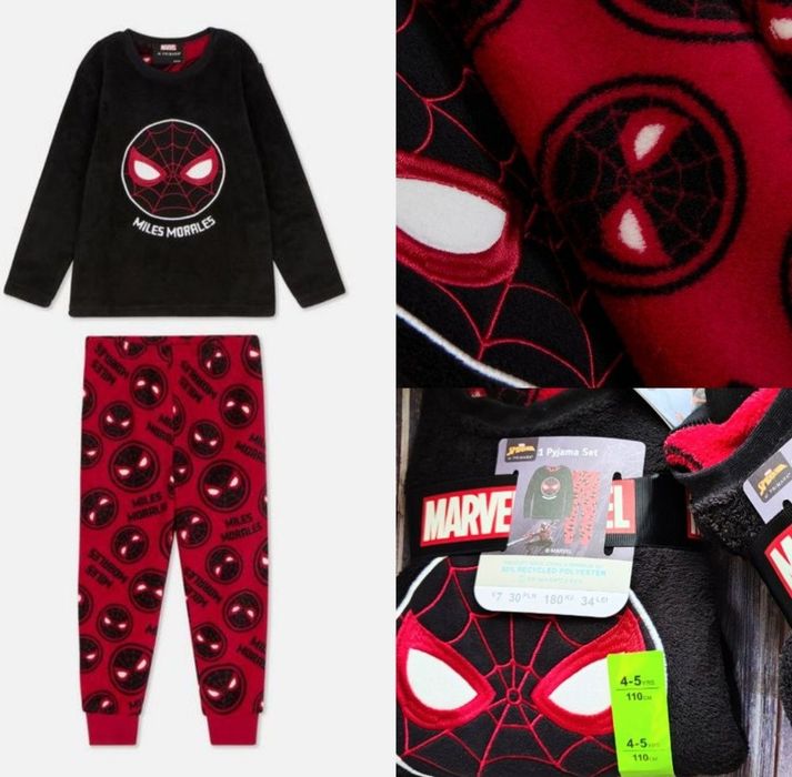 Дитячі теплі, плюшеві піжами Primark. Дитяча Піжама  Primark