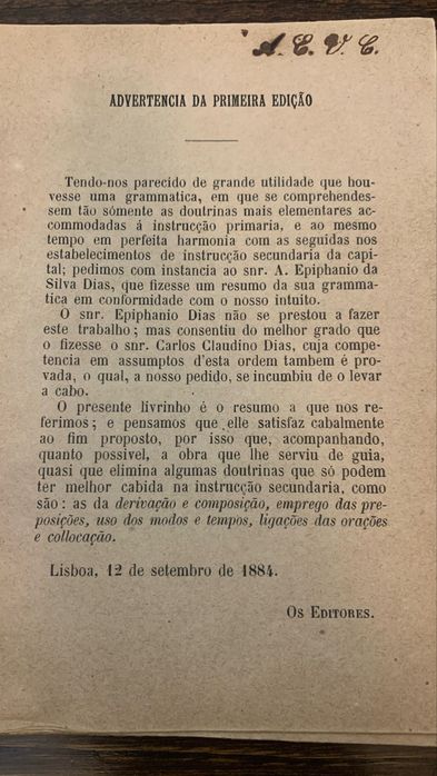 Rudimentos de Grammatica portugueza