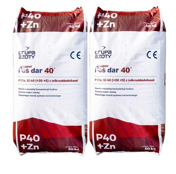 Fosdar Super fosdar, superfosfat wzbogacony bigbag lub worek, fosdar40