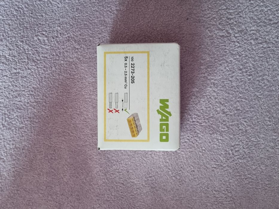 Elektro złączki WAGO