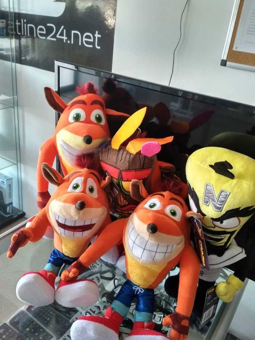 Peluches Crash Bandicoot edição 25 anos