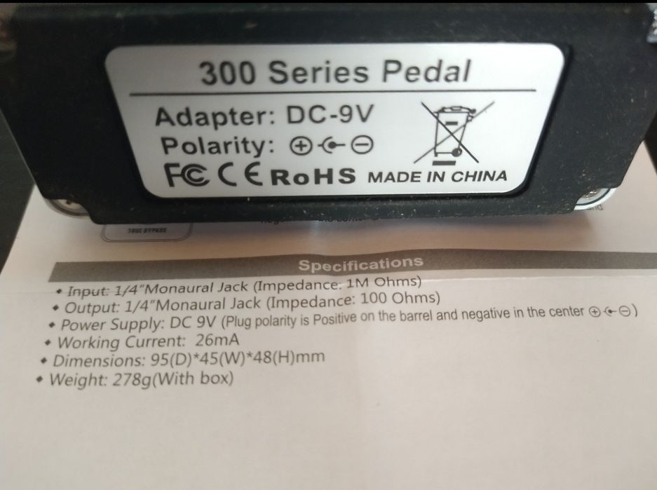 Pedal de guitarra Noise Gate novo