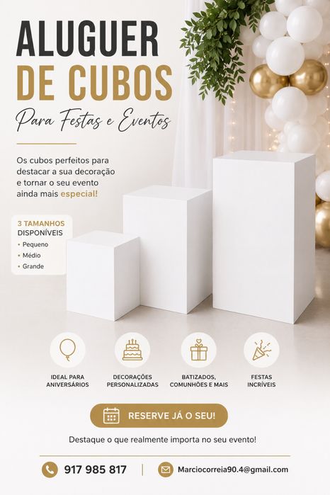 Aluger de cubos para festas