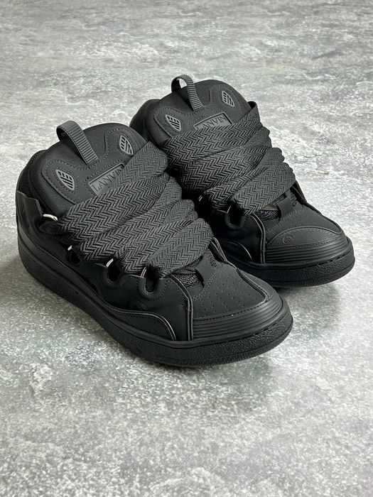 Lanvin Curb Sneakers black кеди кеды чорні кроссовки кросівки 43 — zdjęcie 3