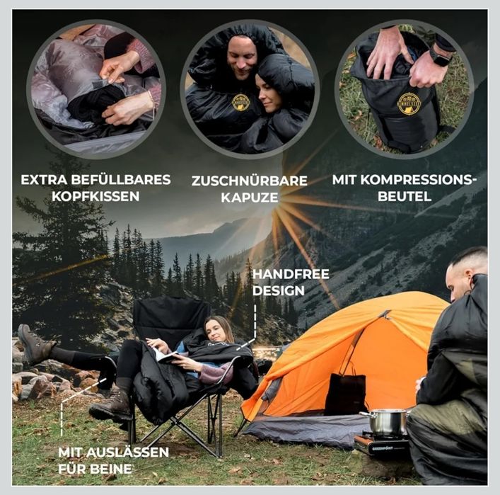 HIMMELSZELT Śpiwór zimowy na 4 sezony