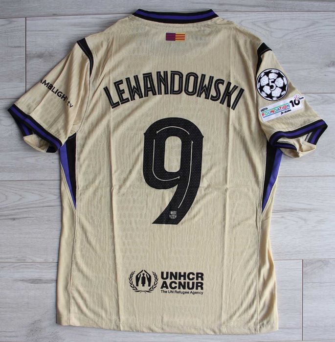 Koszulka piłkarska FC BARCELONA Away 25/26 x Kobe Bryant meczówka Lewandowski roz. XL
