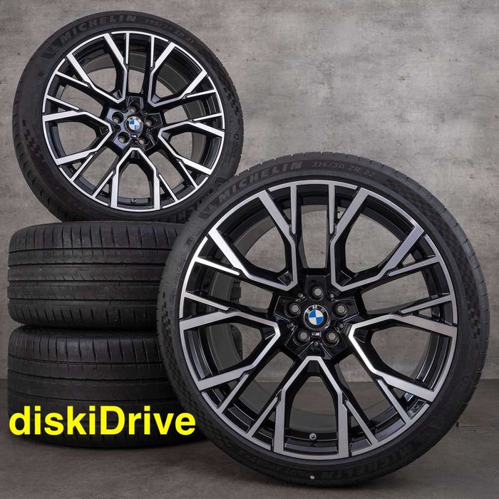 диски 809M стиль R20 21 22 на BMW X5 g05 X6 g06 X7 g07 X5M X6M X7M X3 g01 g45 X4 g02 разноширокие